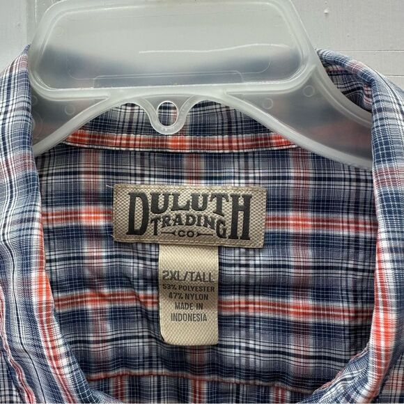 Duluth Trading Company short sleeve button down lightweight shirt mens 2xl tall - Picture 4 of 4
